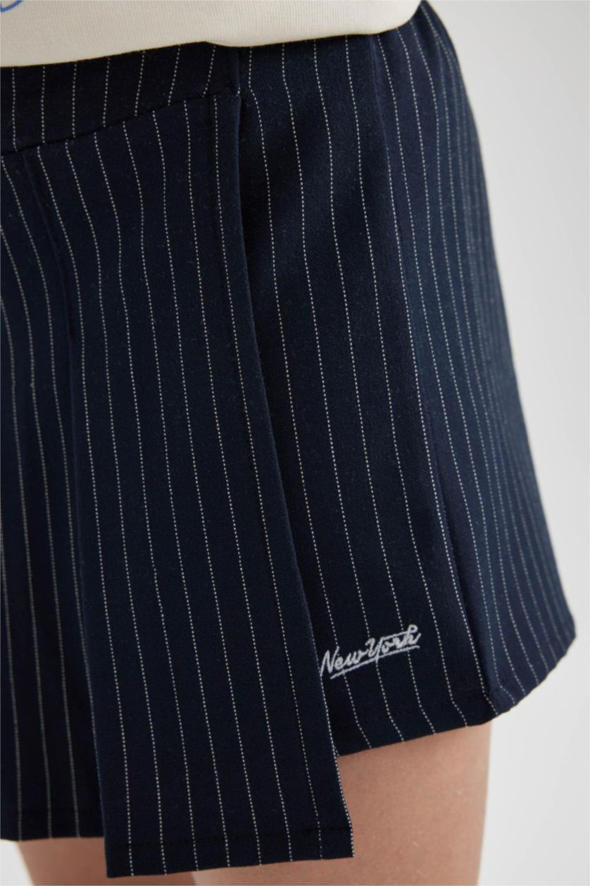 GIRLS & TEENS NAVY Girl Cotton Regular Fit Knitted Skirt