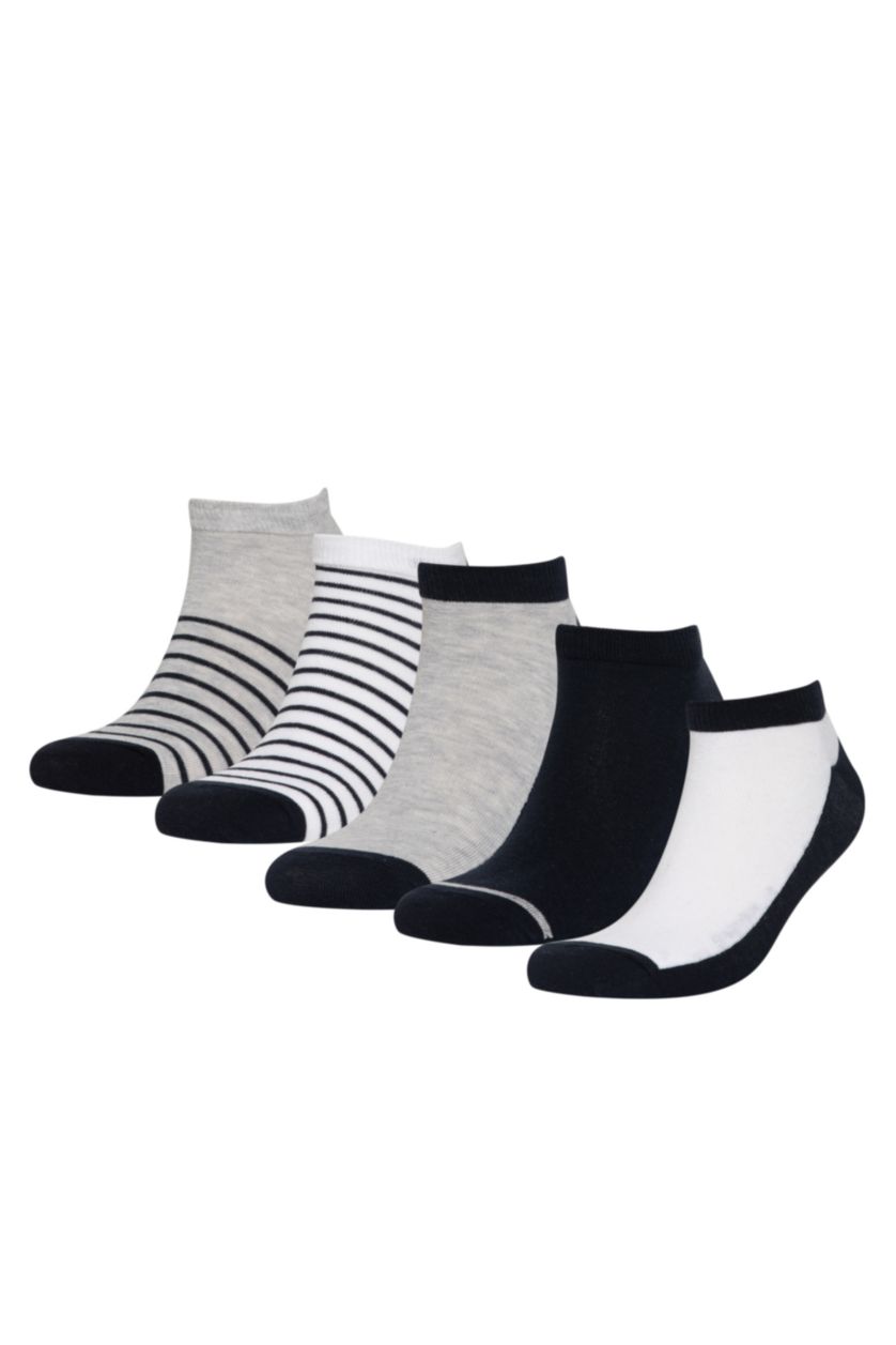 MAN Karma Man Striped 5 Piece Cotton Booties Socks