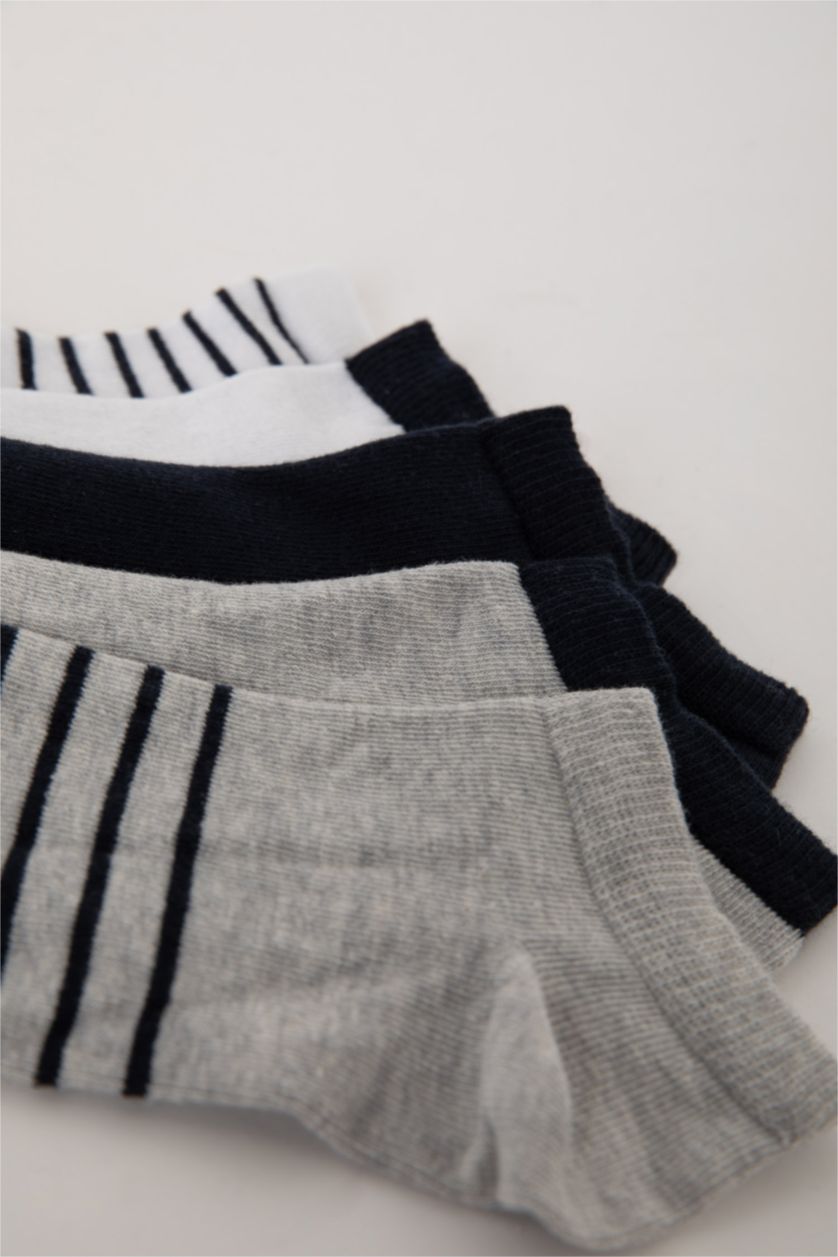 MAN Karma Man Striped 5 Piece Cotton Booties Socks