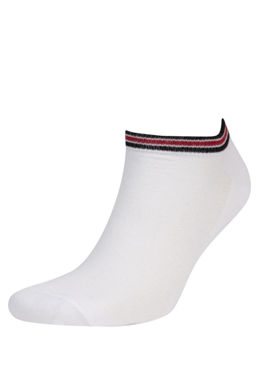 Man White Man 5 Piece Short Socks