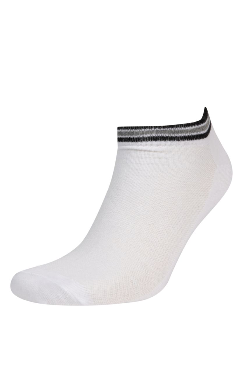 Man White Man 5 Piece Short Socks