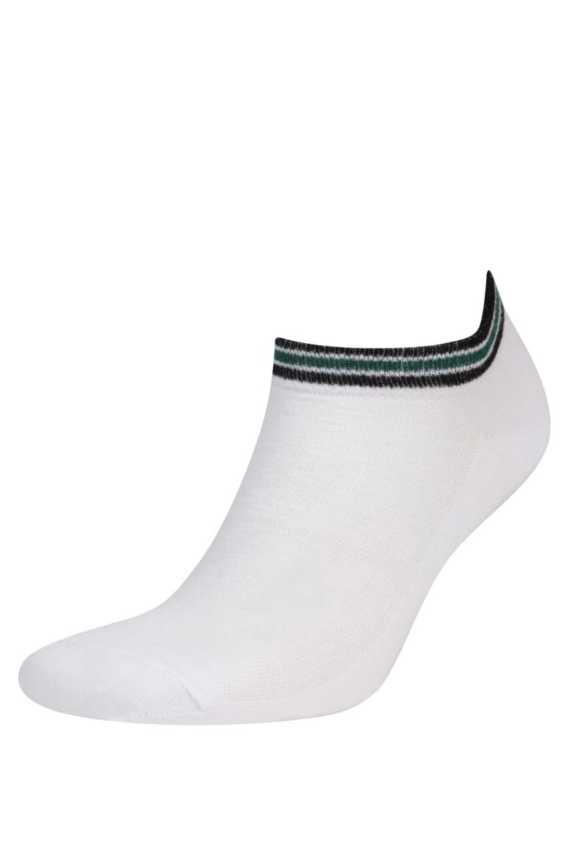 Man White Man 5 Piece Short Socks