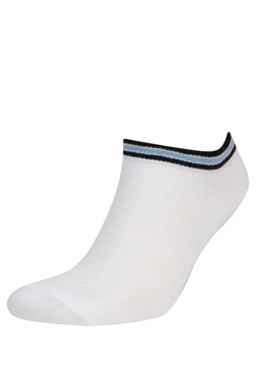 Man White Man 5 Piece Short Socks