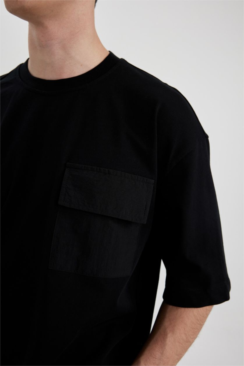 MAN Black Loose Fit Short Sleeve T-Shirt