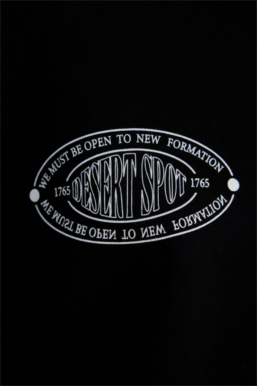 MAN Black Loose Fit Short Sleeve T-Shirt