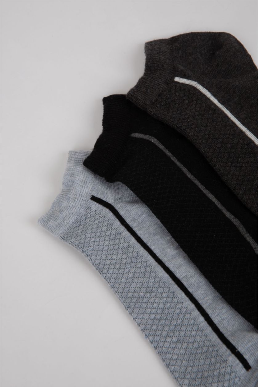 HOMME Karma Chaussettes De Pantoufles Coton Rayé pour Homme - 3 Paires