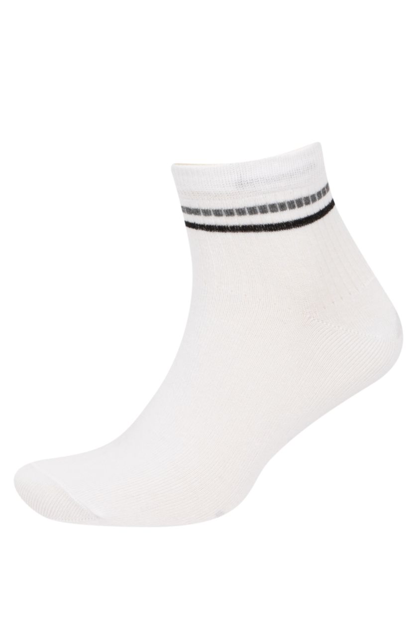 HOMME Blanc Chaussettes en Courtes Coton pour Homme - 3 Paires