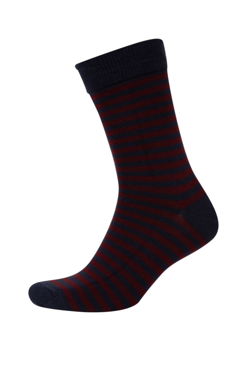 رجال كحلي جوارب طويلة قطن رجالي - 5 قطع