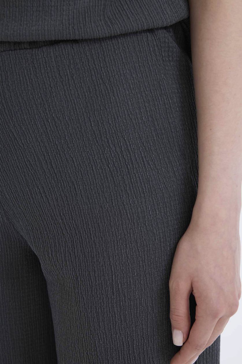 نساء أنثرا بنطرون برجل واسع وايد ليج منسوج