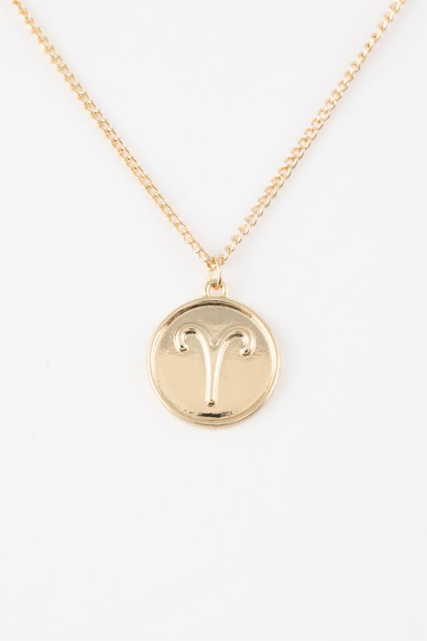 Kadın Altın Kadın Koç Burcu Gold Kolye