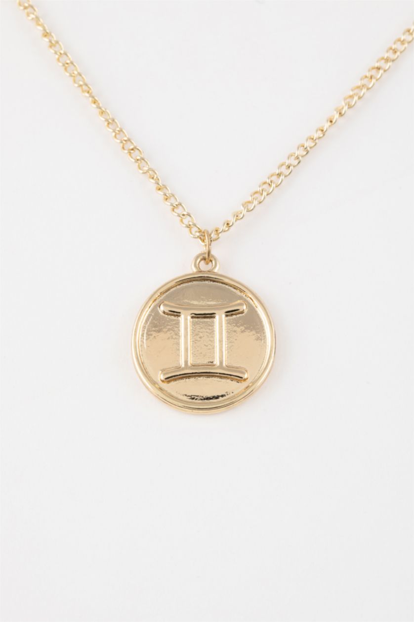 Woman Altın Woman Gemini Gold Necklace