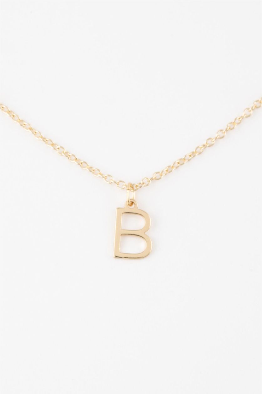 WOMAN GOLD Woman B Letter Gold Necklace