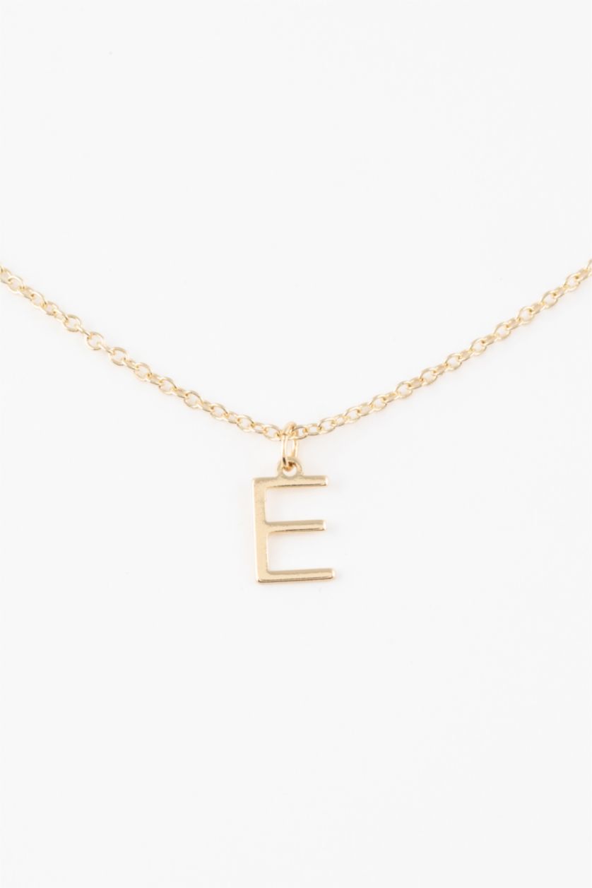 WOMAN GOLD Woman E Letter Gold Necklace