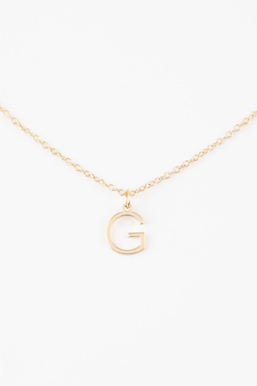 WOMAN GOLD Woman G Letter Gold Necklace