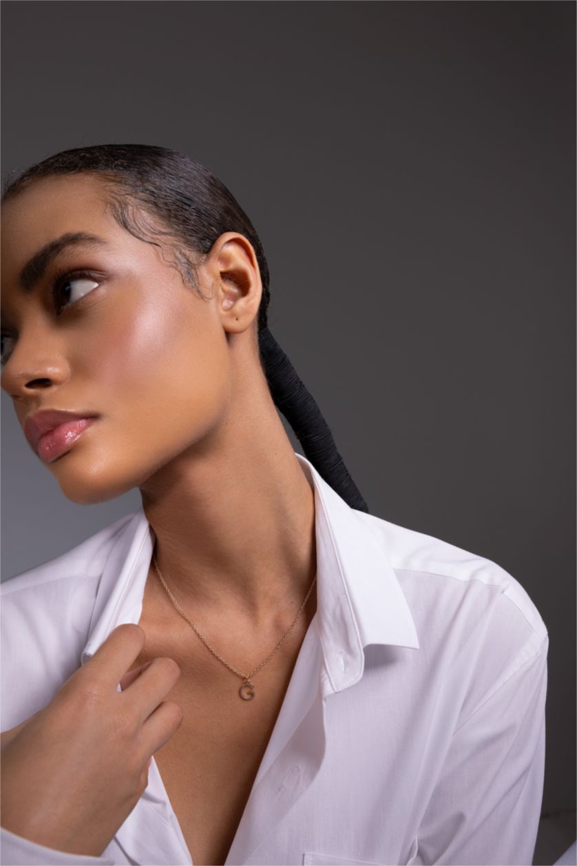 WOMAN GOLD Woman G Letter Gold Necklace