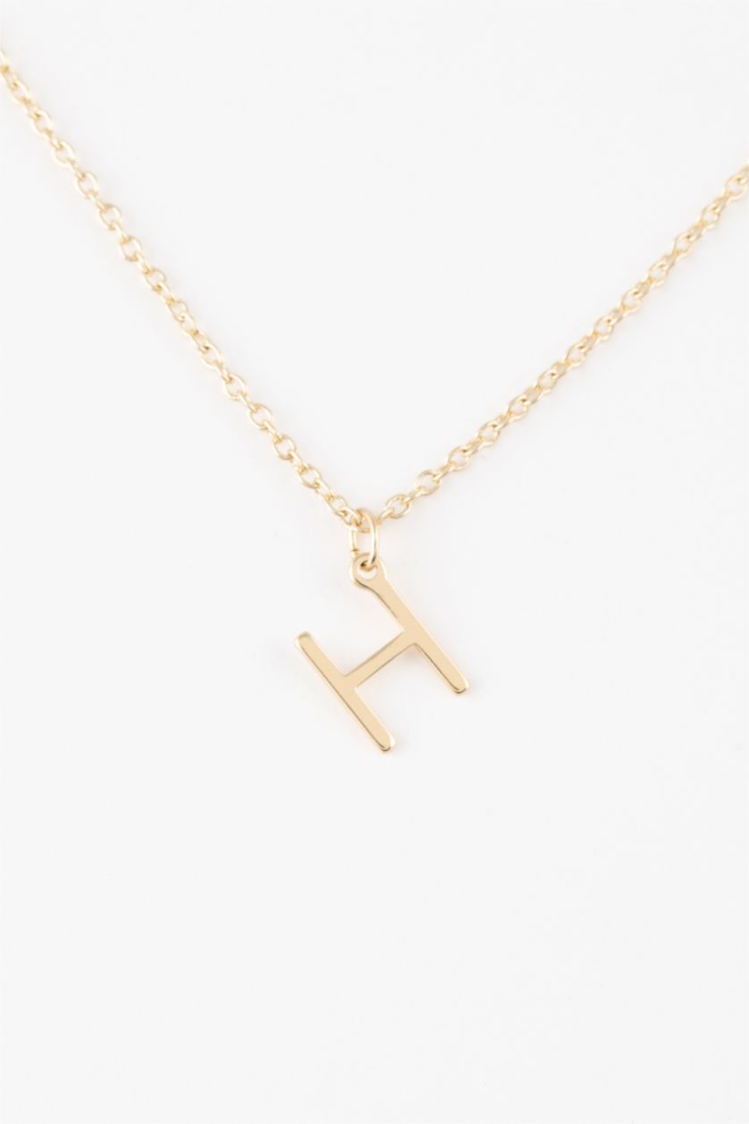 WOMAN GOLD Woman H Letter Gold Necklace