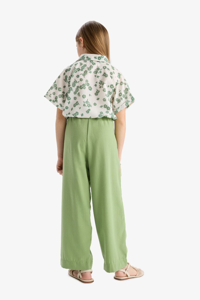 Girls & Teens Green Girl Wide Leg Pants