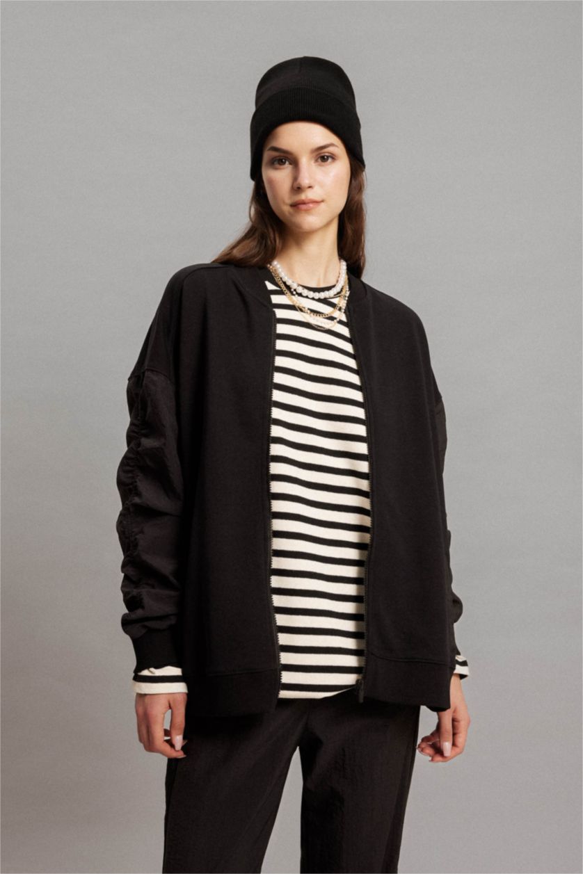 WOMAN Ecru Regular Fit Long Sleeve Tunic