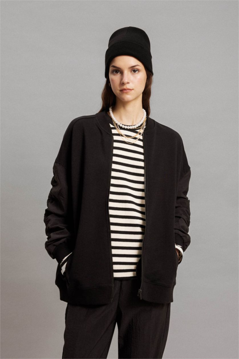 WOMAN Ecru Regular Fit Long Sleeve Tunic