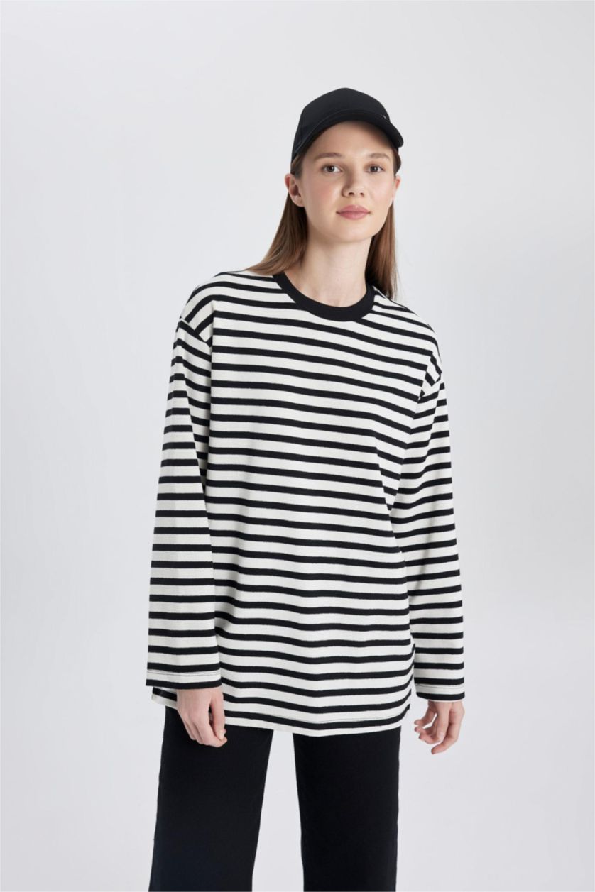 WOMAN Ecru Regular Fit Long Sleeve Tunic