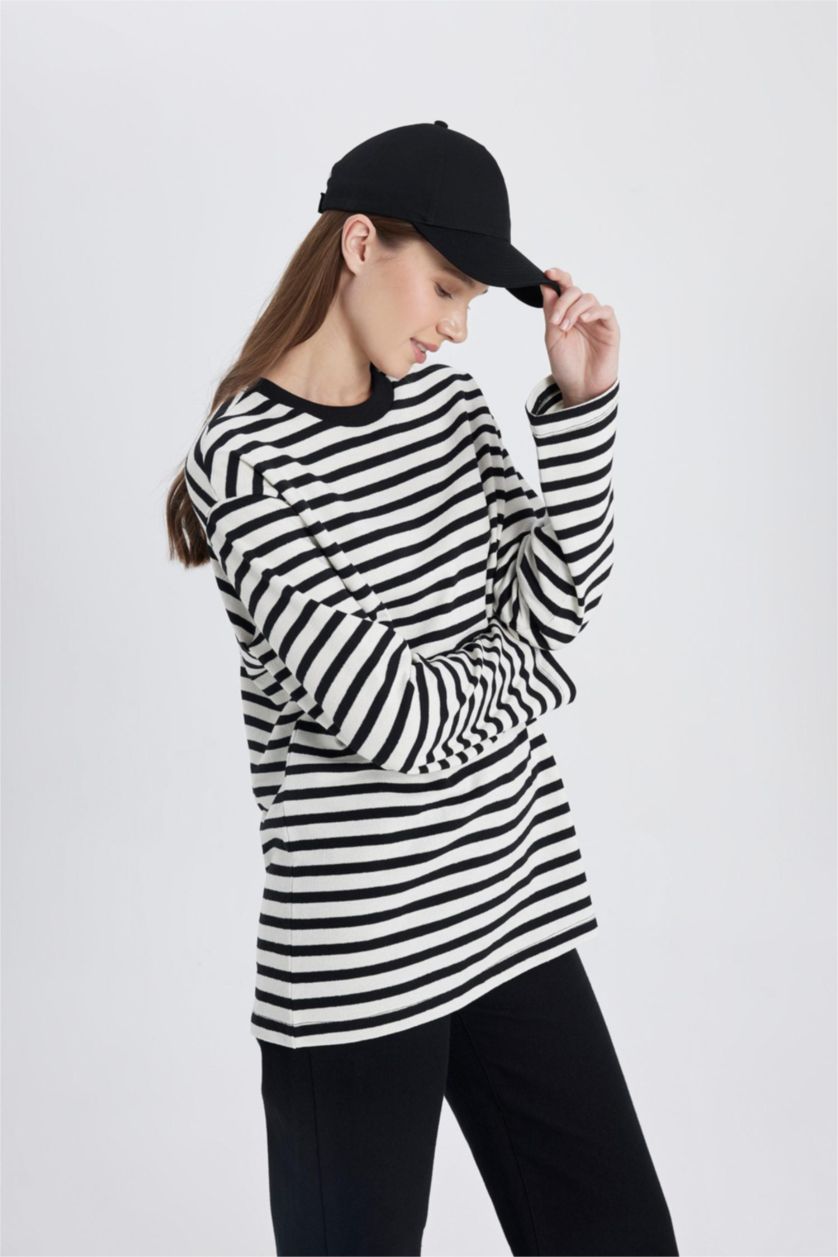 WOMAN Ecru Regular Fit Long Sleeve Tunic