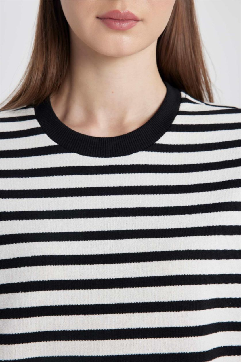 WOMAN Ecru Regular Fit Long Sleeve Tunic