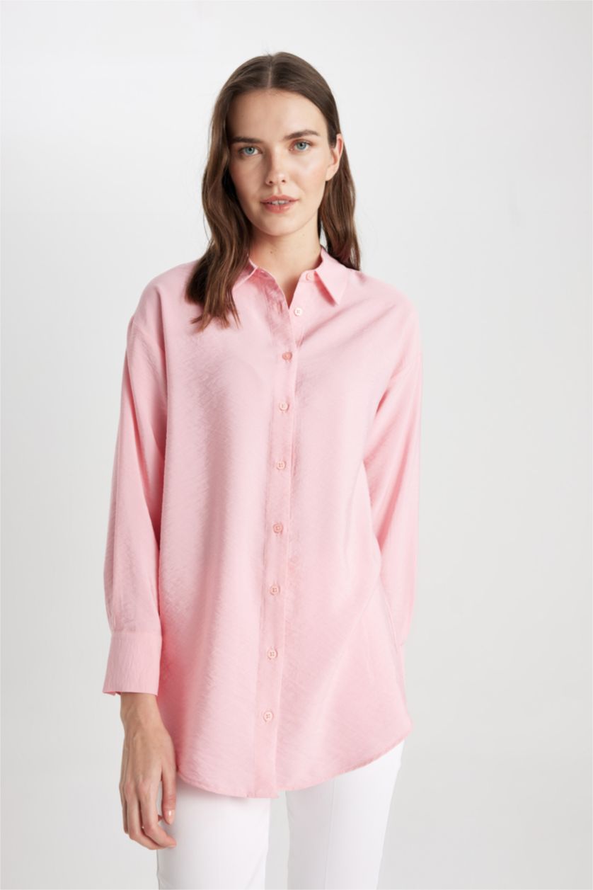 WOMAN Pink Relax Fit Long Sleeve Tunic
