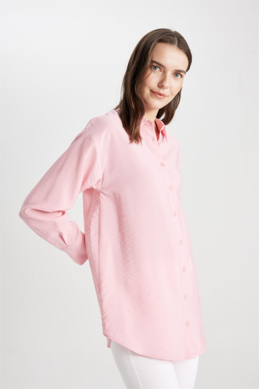 WOMAN Pink Relax Fit Long Sleeve Tunic
