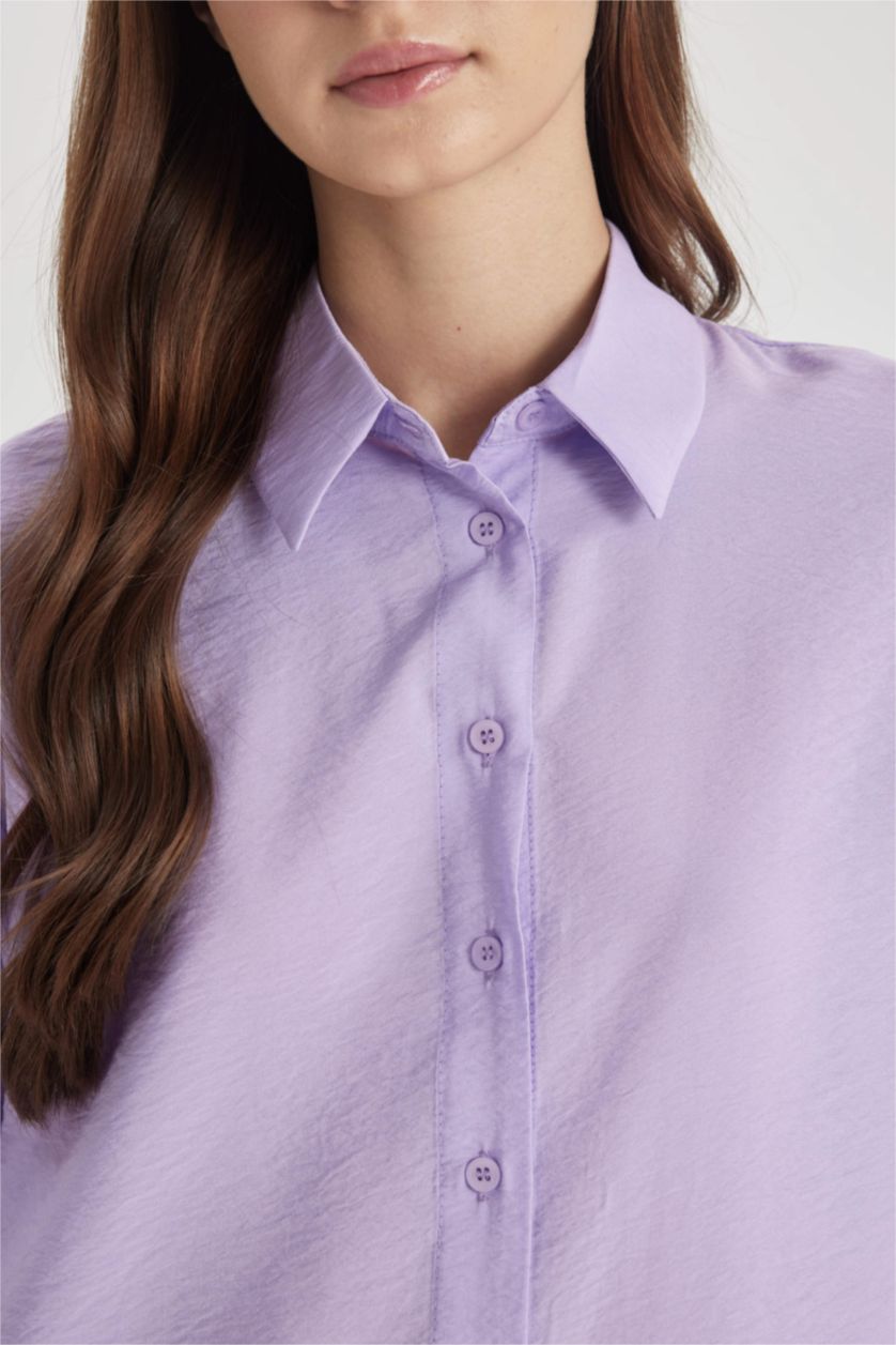 WOMAN Light Lilac Relax Fit Long Sleeve Tunic