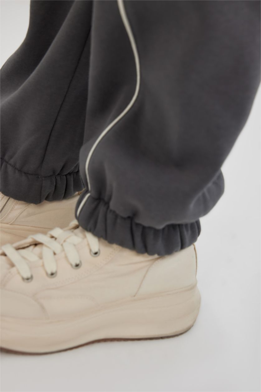 FILLES Anthracite Pantalon de Jogging Cargo épais à Poches Larges Et Ample Pour Fille