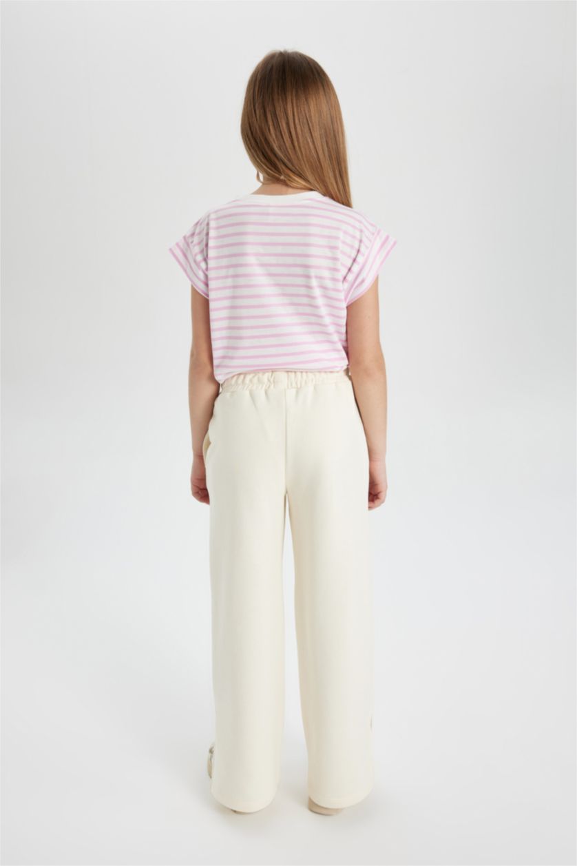 GIRLS & TEENS Ecru Girl Wide Leg Trousers