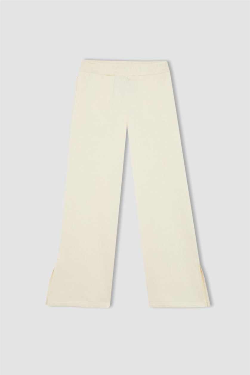 GIRLS & TEENS Ecru Girl Wide Leg Trousers