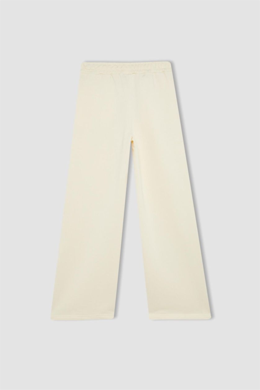 GIRLS & TEENS Ecru Girl Wide Leg Trousers