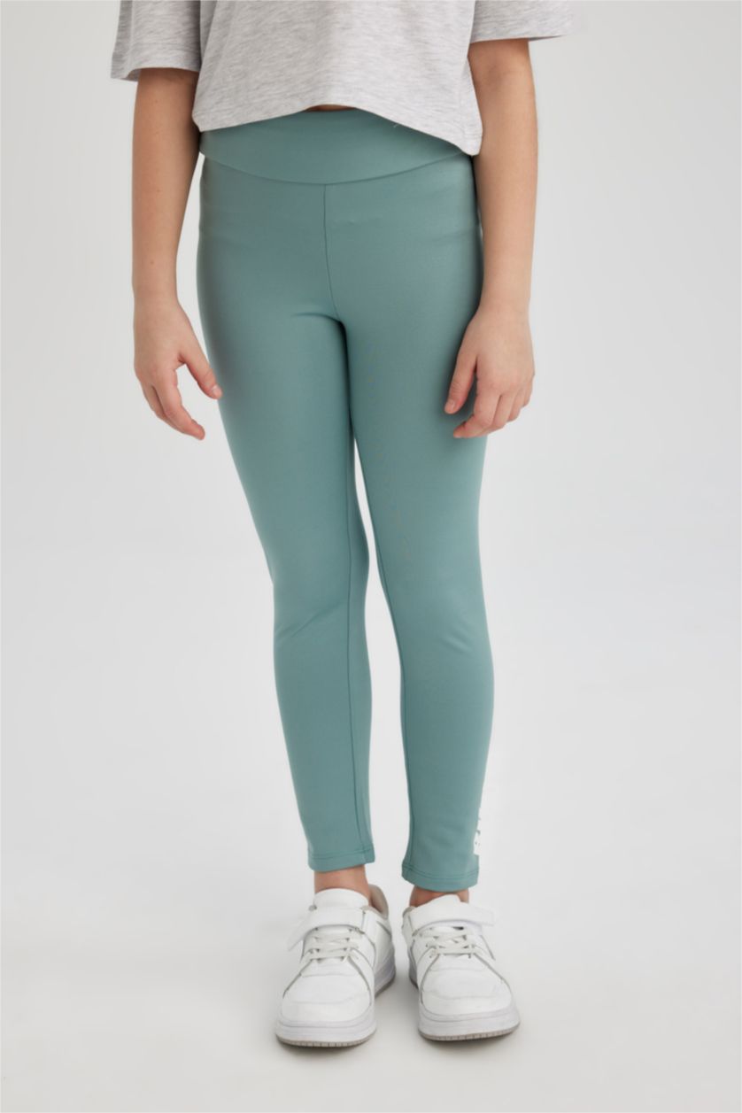 Girls & Teens Light Green Girl Leggings