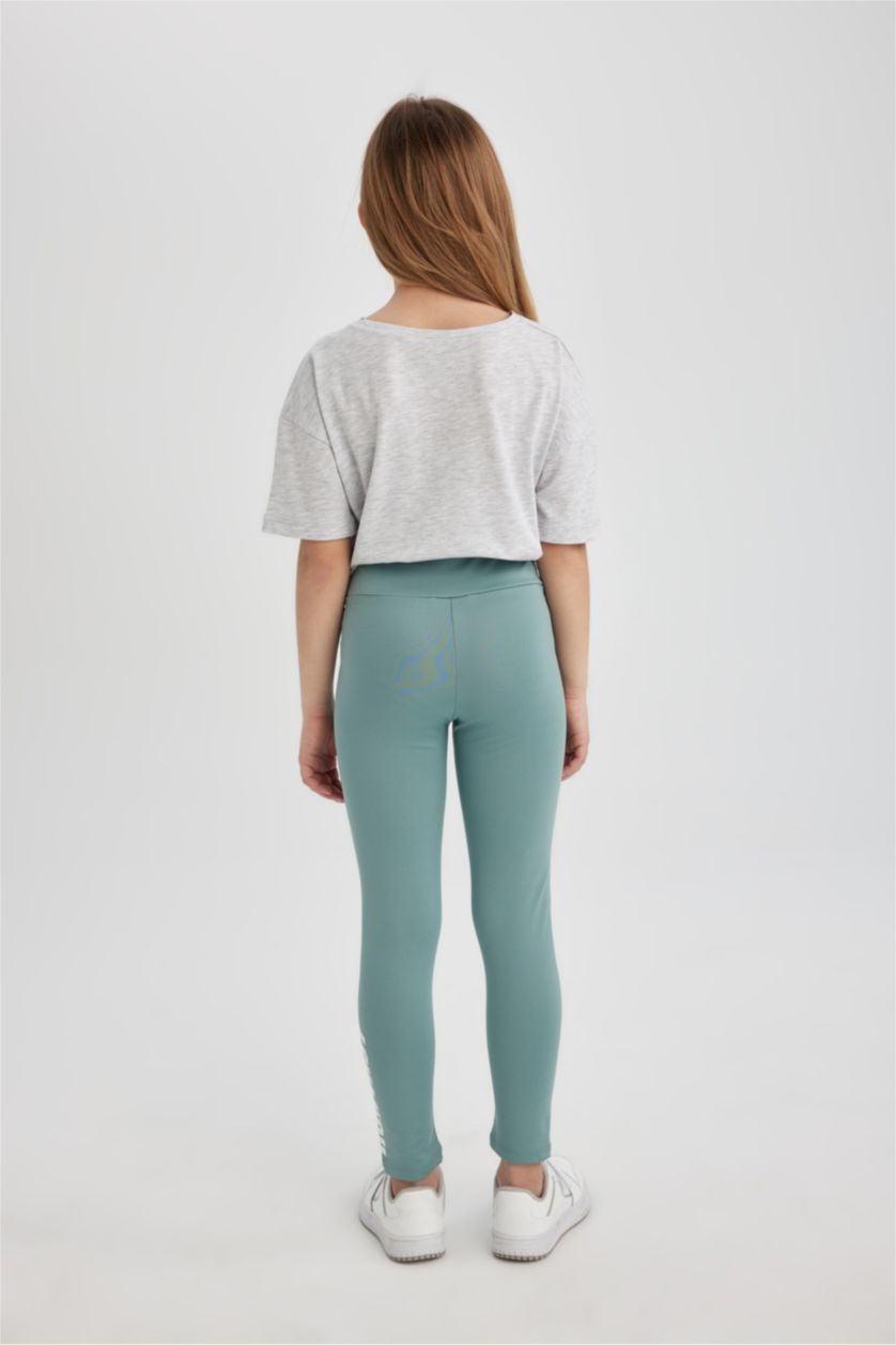 Girls & Teens Light Green Girl Leggings