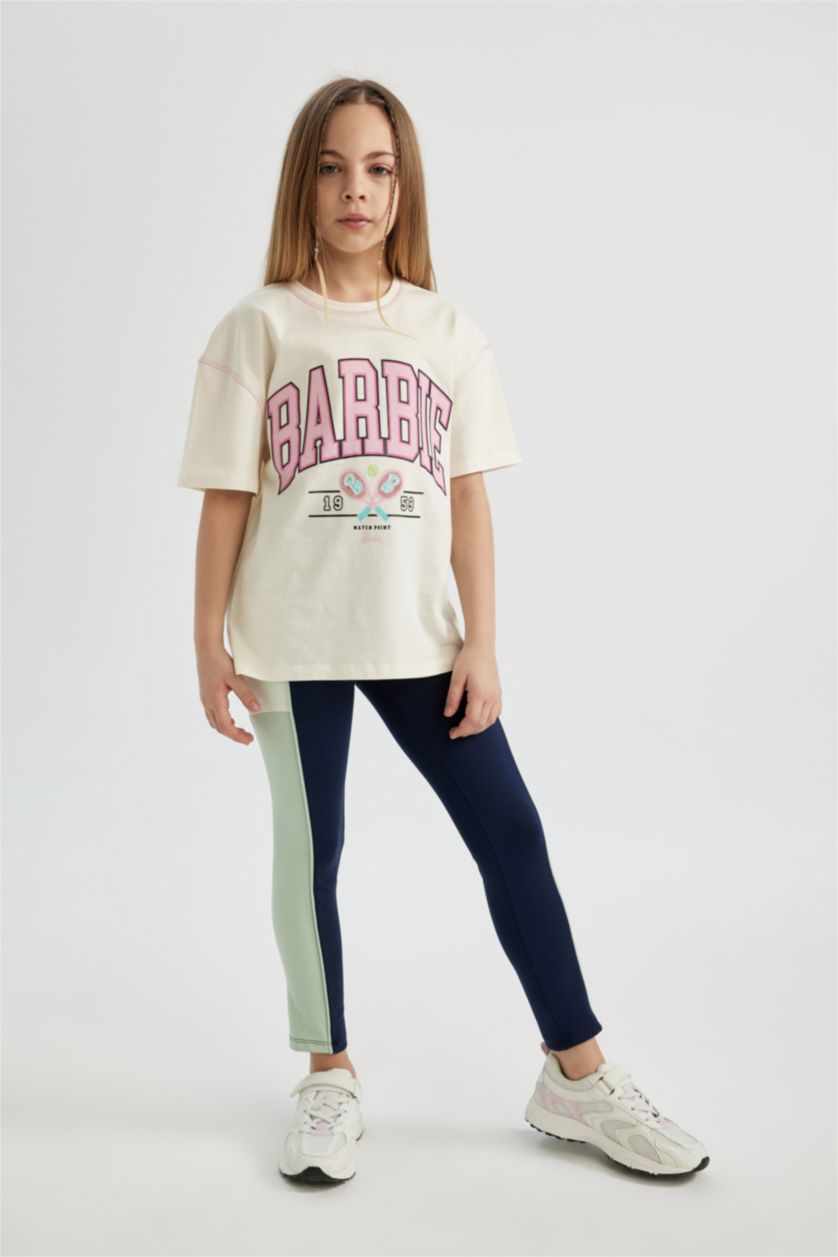 GIRLS & TEENS NAVY Girl Pocket Detailed Long Leggings