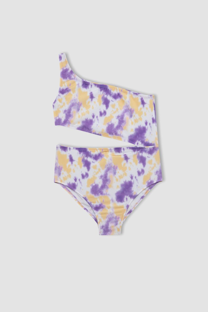 Girls & Teens Lilac Girl Slim Fit Swimsuit