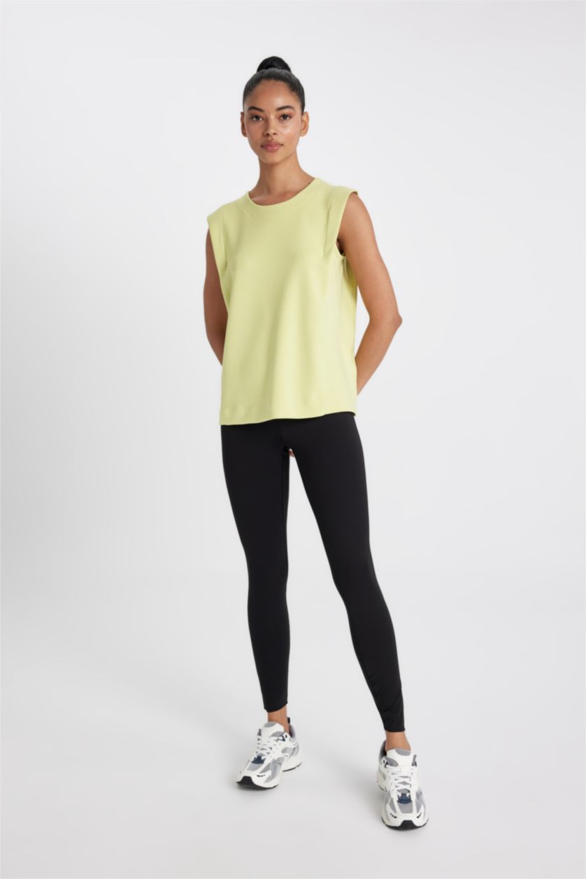 Woman Light Green DeFactoFit Standard Fit Modal Tank Top