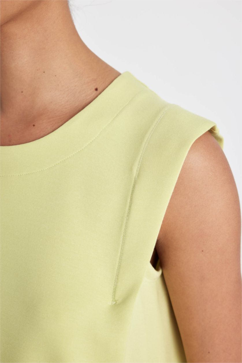 Woman Light Green DeFactoFit Standard Fit Modal Tank Top