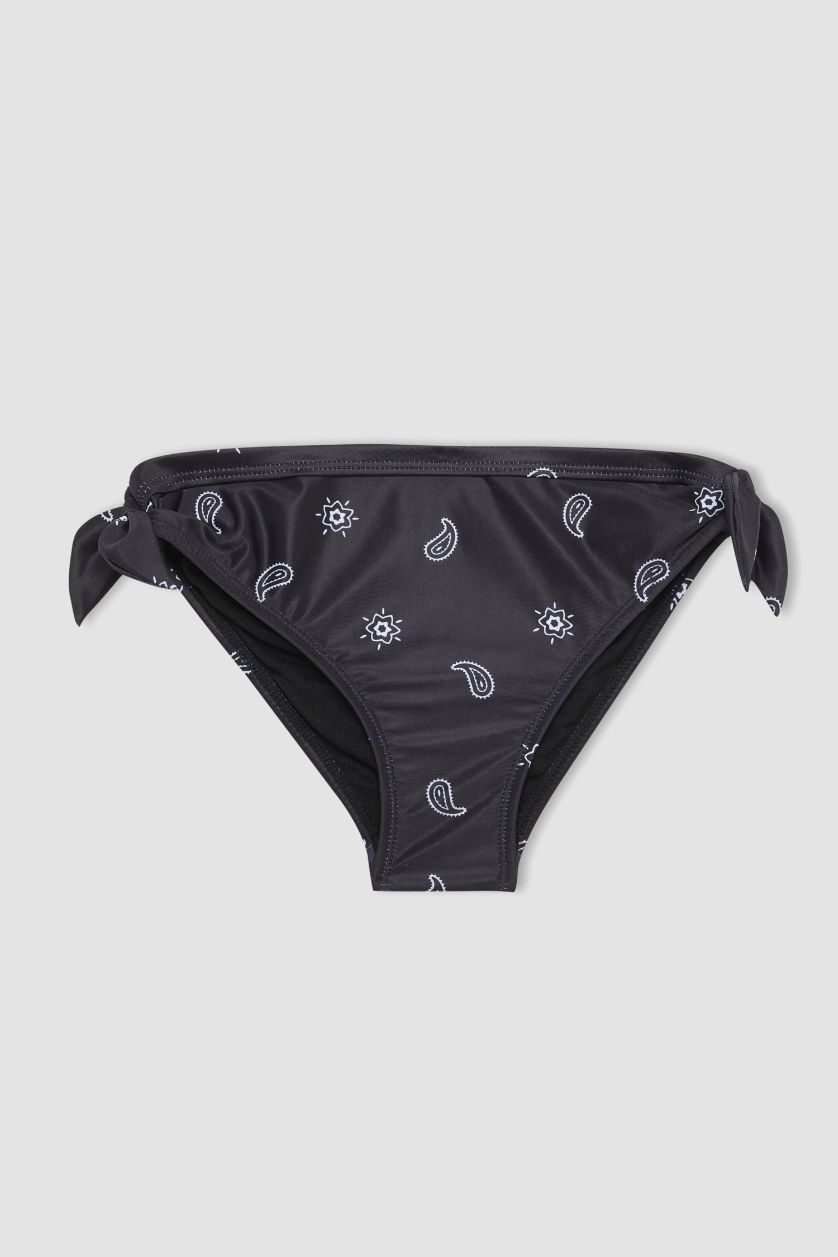 Kız Çocuk - Genç Kız Siyah Desenli Bikini Takımı Kız Çocuk