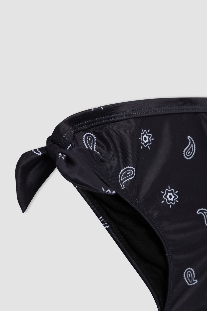 Kız Çocuk - Genç Kız Siyah Desenli Bikini Takımı Kız Çocuk