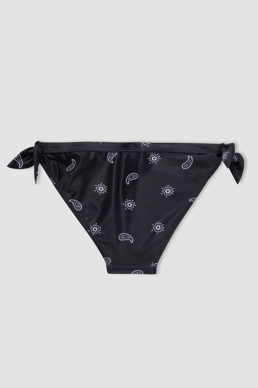 Kız Çocuk - Genç Kız Siyah Desenli Bikini Takımı Kız Çocuk