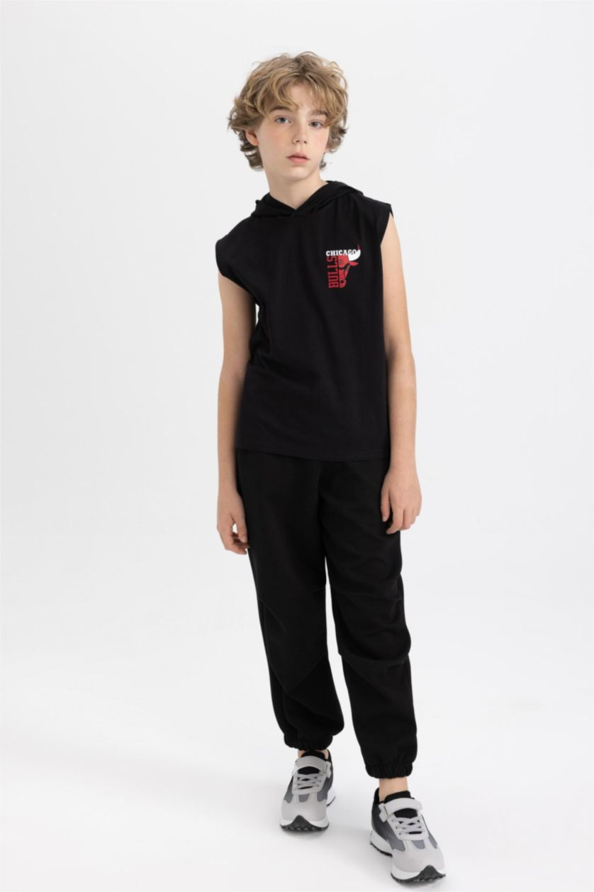GARÇONS Noir Sweat à Capuche NBA Chicago Bulls pour Garçon