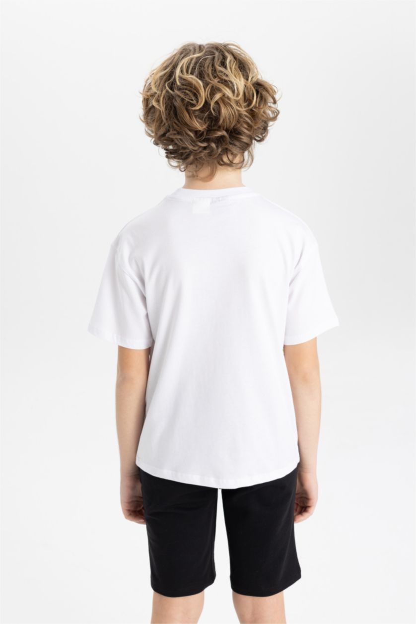 BOYS & TEENS White Boy NBA Los Angeles Lakers Oversize Fit Crew Neck T-Shirt