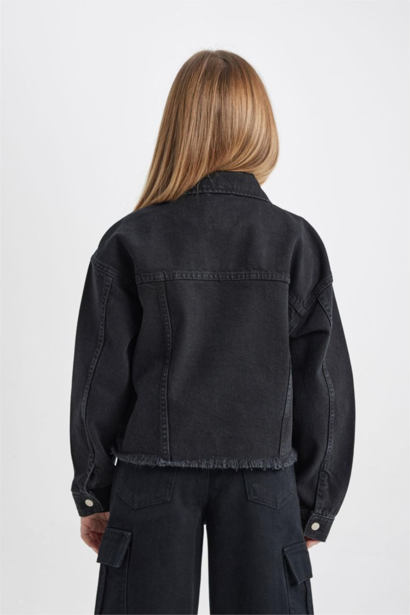 GIRLS & TEENS Black جينز كروب