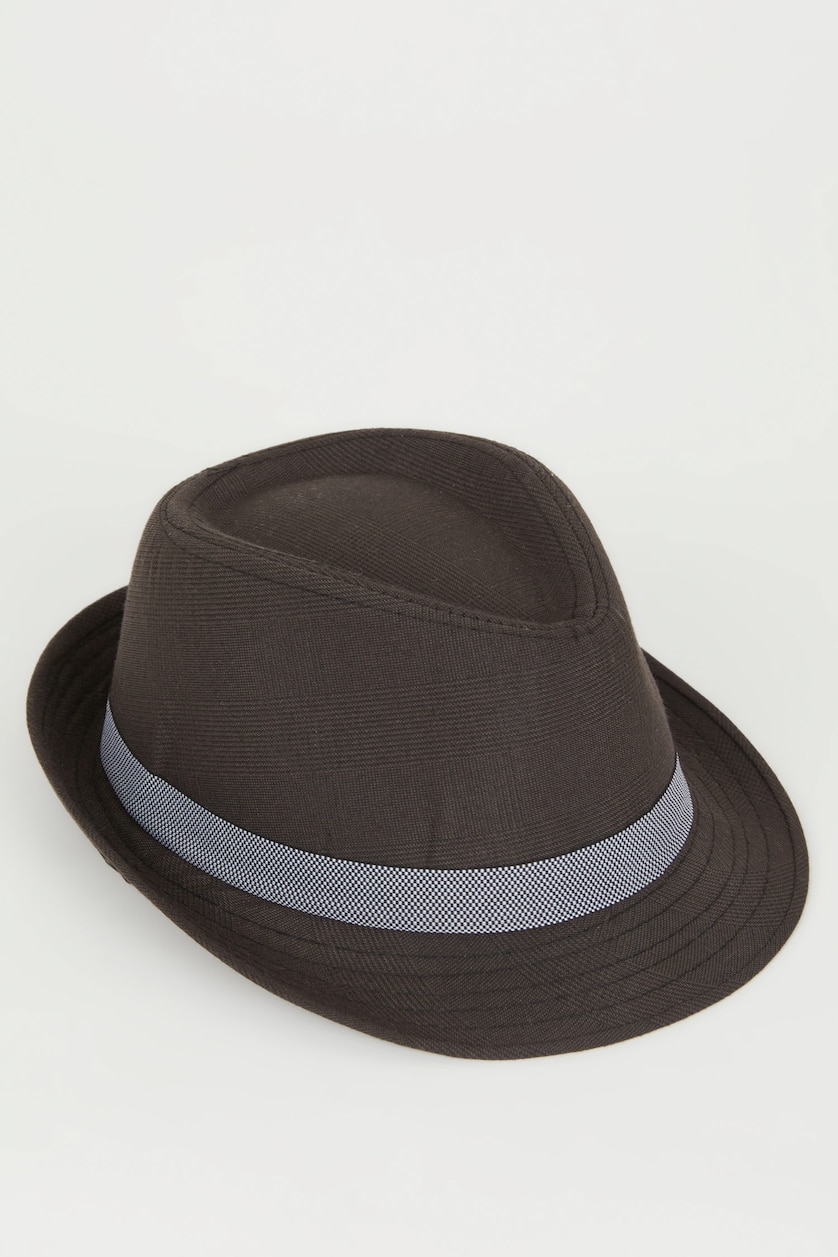 BOYS & TEENS Black Boy Cotton Fedora Hat