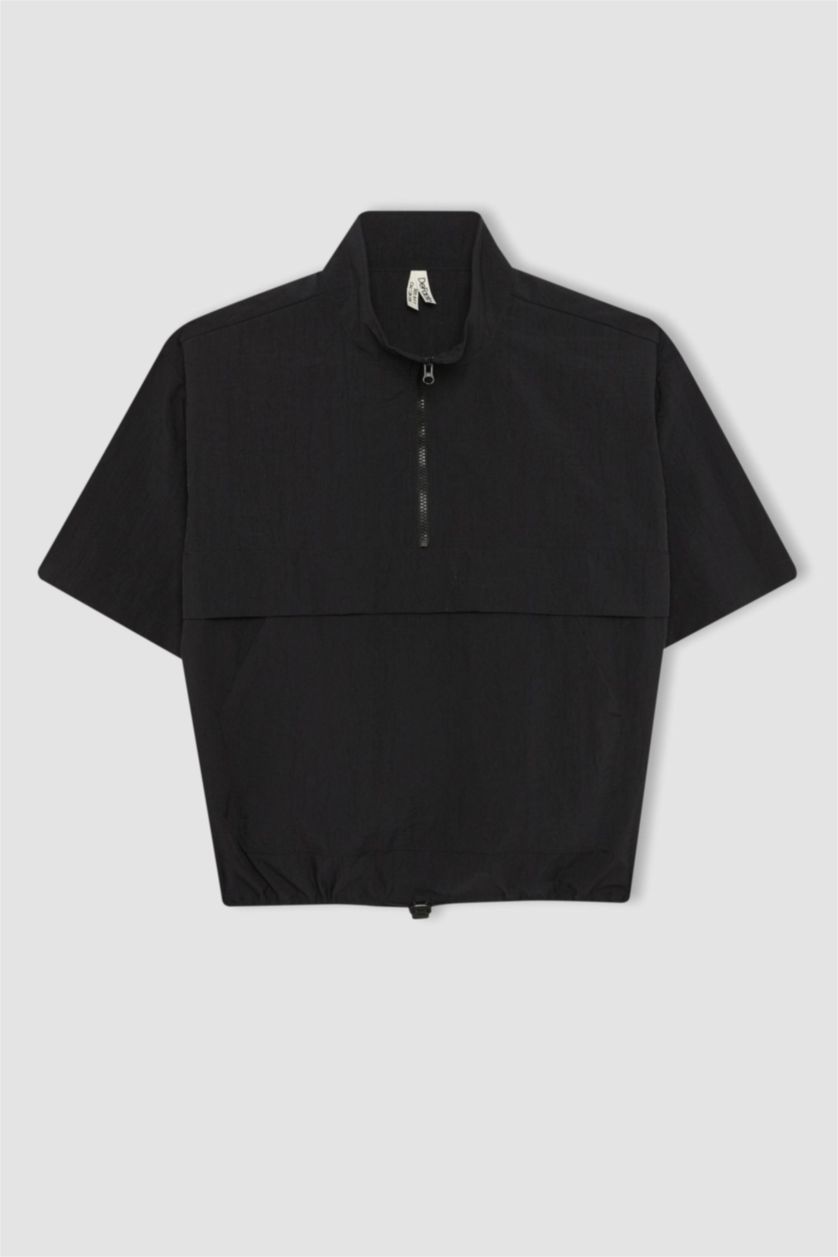 Girls & Teens Black Girl Crop Short Sleeve Blouse