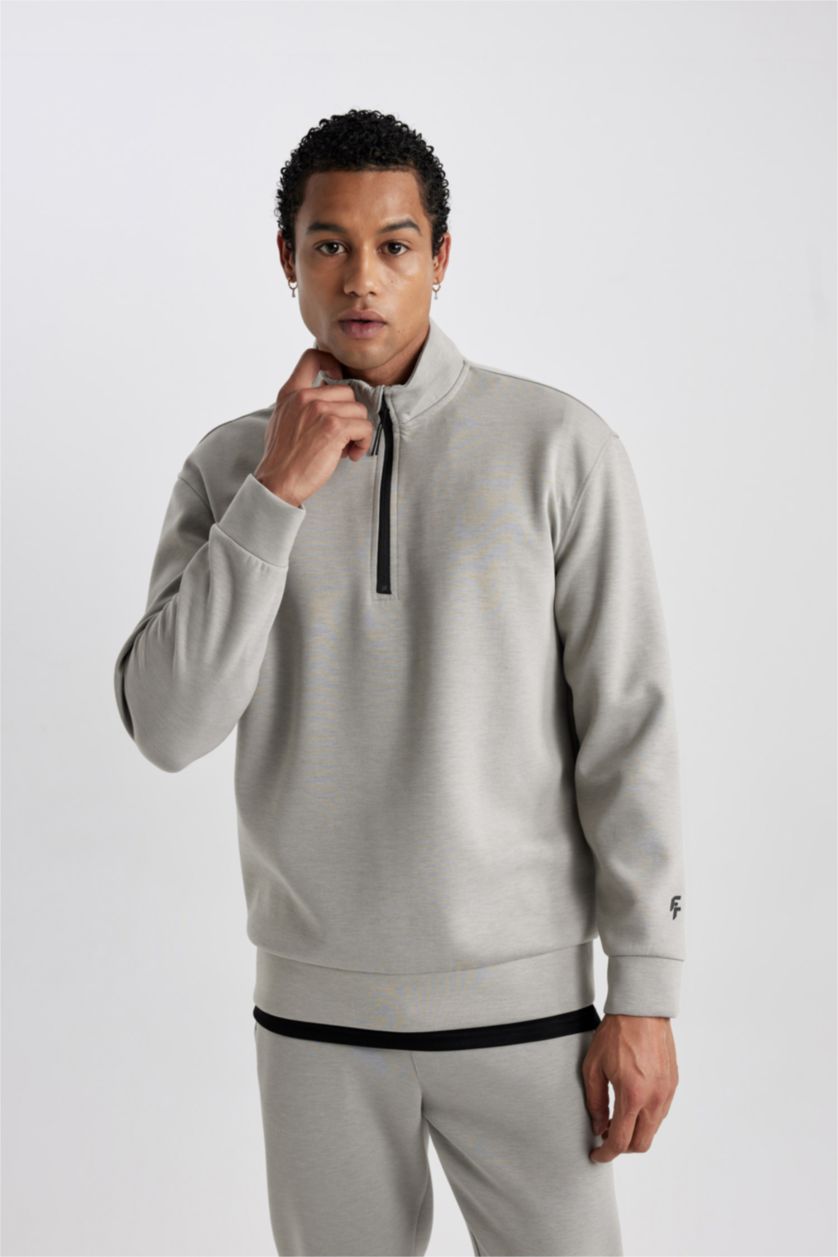 Man Stone DeFactoFit Standard Fit Scuba Diving Fabric Sweatshirt