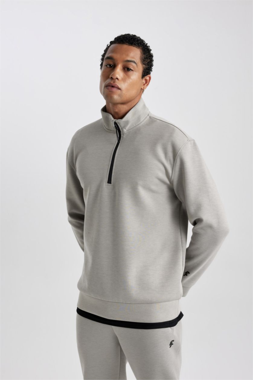 Man Stone DeFactoFit Standard Fit Scuba Diving Fabric Sweatshirt