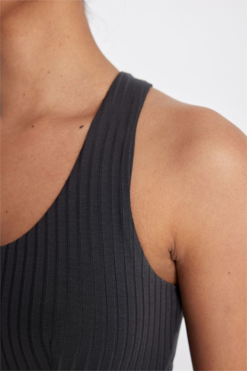 Женщины Антрацит Бюстгальтер с V-образным вырезом, DeFactoFit